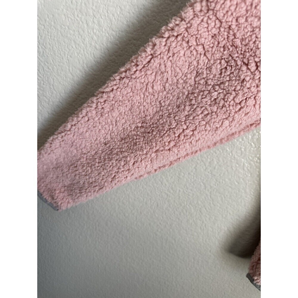 Chubbies Fluffy Fleece Pullover Hooded Sweater Women’s Small Pink Long Sleeve - Picture 5 of 5
